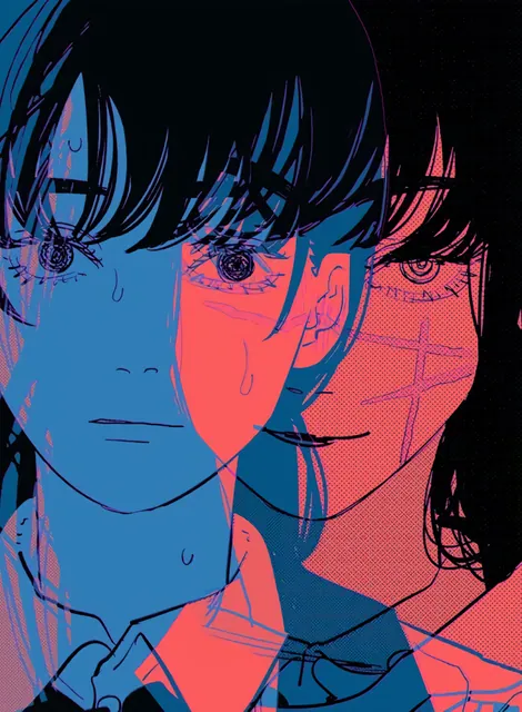 Stylized illustrated portrait